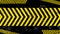 A grungy and worn hazard stripes texture. Abstract warning striped rectangular background, yellow and black stripes on the diagona