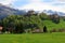 Gruyere Castle and Alps, Switzerland