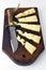 Gruyere cheese and knife