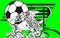 Gryphon soccer crest background 2