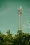 GSM cell transmission station and summer landscape with cloudy s