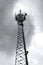 GSM transmitter tower, technican climber