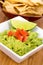 Guacamole dip with nacho