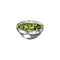 Guacamole or Italian pesto sauce in bowl, engraving vector illustration isolated.