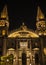 Guadalajara church by nigh with light