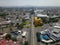 Guadalajara, Mexico - June 29 2019-: Panoramic view of the millennium arches between Lazaro Cardenas and Mariano Otero avenues