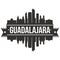 Guadalajara Mexico North America Icon Vector Art Design Skyline Flat City Silhouette Editable Template