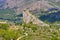 Guadalest, outer bailey in rocky mountains, Costa Blanca