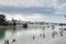 Guadalquivir river in Seville city, Andalusia , Spain