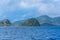 Guadeloupe, beautiful seascape of the Saintes islands