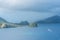 Guadeloupe, beautiful seascape of the Saintes islands