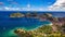 Guadeloupe Islands, Aerial Flying, Terre-de-Haut Island, Time Lapse, Caribbean Sea