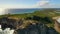 Guadeloupe Islands, Pointe des Chateaux, Aerial Flying, Caribbean Sea