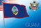 Guam Territory flag, United States