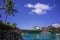 Guam Wedding Chapel under blue sky and white clouds