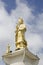 \'Guan Yin\', Goddess of Mercy, Golden statue of bodhisattva in Trang,Thailand