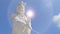 Guan Yin Statue On Nice Sky And Lighting Effect