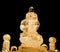 Guan Yu ice sculpture yellow