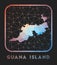 Guana Island map design.