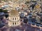 Guanajuato City, Mexico, aerial view of historical buildings. Close up of Templo de San Felipe Neri