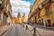 Guanajuato, Mexico-17 April, 2018: Famous Basilica of Our Lady of Guanajuato BasÃ­lica de Nuestra Senora de Guanajuato