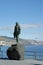 Guanche indian statue, Tenerife, Canarian Island, Spain.