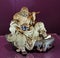 Guangdong China Porcelain Foshan Shiwan Ceramic Figurine Portrait Chinese Lu Zhishen Sculpture Art Crafts Pang WenZhong Cravings