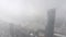 Guangzhou in the clouds. Aerial video