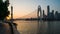 Guangzhou - Scenery along the the Pearl River before and after sunset