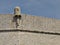 Guard house and patron on Dubrovnik wall