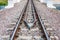 Guard Rail of Railway Track on Concrete Bridge