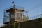 Guard tower prison wire security fence