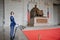 Guarded Statue of Chiang Kai-shek in the main chamber of Chiang Kai-shek Memorial Hall, Taipei, Republic of China, Taiwan