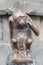 Guardhouse Monkey statue in Mons, Belgium.