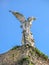 Guardian Angel in the cemetery of Comillas, Cantabria, northern Spain.