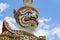 Guardian Giant,Giant Wat Arun and Pagoda.one of the most stunning temples in Bangkok, which features a soaring 70meter high spire