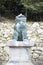 Guardian Lion Statue Komainu on Miyajima island