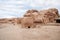 Guardian stones of Djinn blocks on outskirts of capital of Nabatean kingdom of Petra in the Wadi Musa city in Jordan