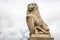 Guarding lion scrupture at the Royal castle in Lublin