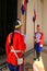 Guards standing by the entrance of National Pantheon of the Hero