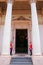 Guards standing by the entrance of National Pantheon of the Hero