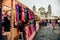 GUATEMALA - April 19:  super hero costumes in market infront of the Cathedral in downtown during Easter,  April 19, 2019 in