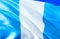 Guatemala flag. 3D Waving flag design. The national symbol of Guatemala, 3D rendering. National colors and National South America