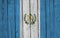 Guatemala Flag Over Wood Planks