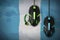 Guatemala flag and two mice with backlight. Online cooperative games. Cyber sport team