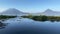 Guatemala Lake Atitlan Volcanoes And Birds