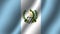 Guatemala national wavy flag vector illustration