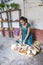 Guatemalan woman weaving