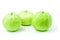 Guava are fresh green fruit. rich in vitamins have a taste sour and sweet on  white background and clipping path. The name