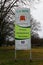 Gubin, Poland - January 5, 2013: welcome sign displaying official town name and website address